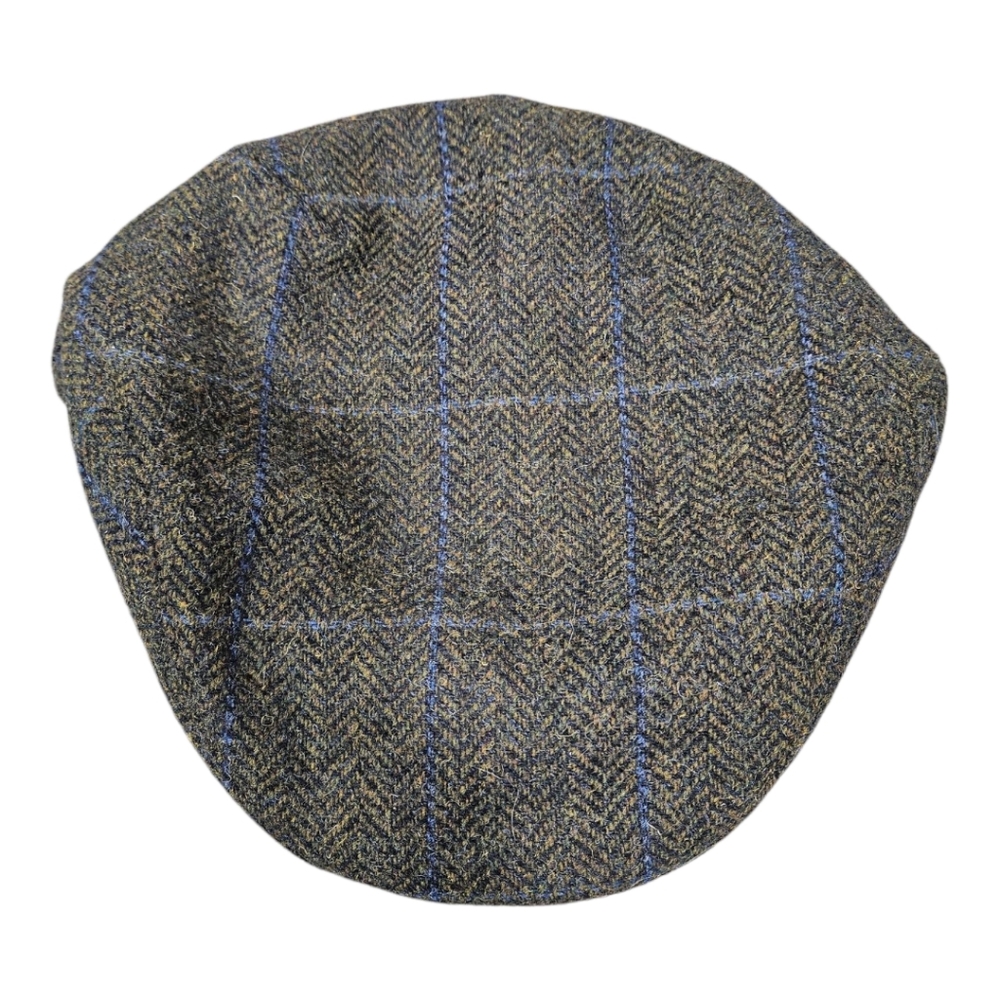 Irish Tweed Plaid Wool Trinity Flat Cap Newsboy Size Medium
